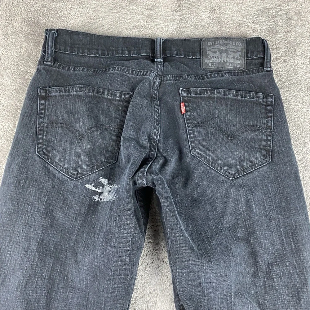 Levis‎ 511 Slim Straight Jeans Mens 30x30 Black Low Rise